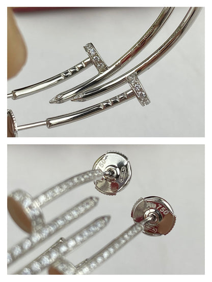 [：Polaidi Jewelry]ジュスト イヤリング フルダイヤ 1.8mm