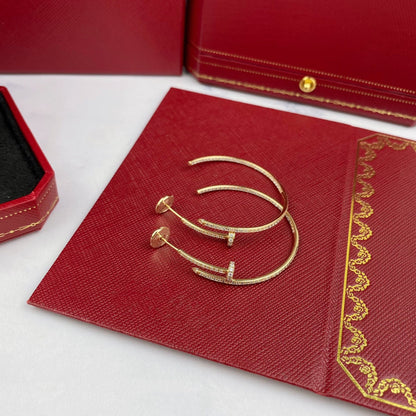 [：Polaidi Jewelry]ジュスト イヤリング フルダイヤ 1.8mm