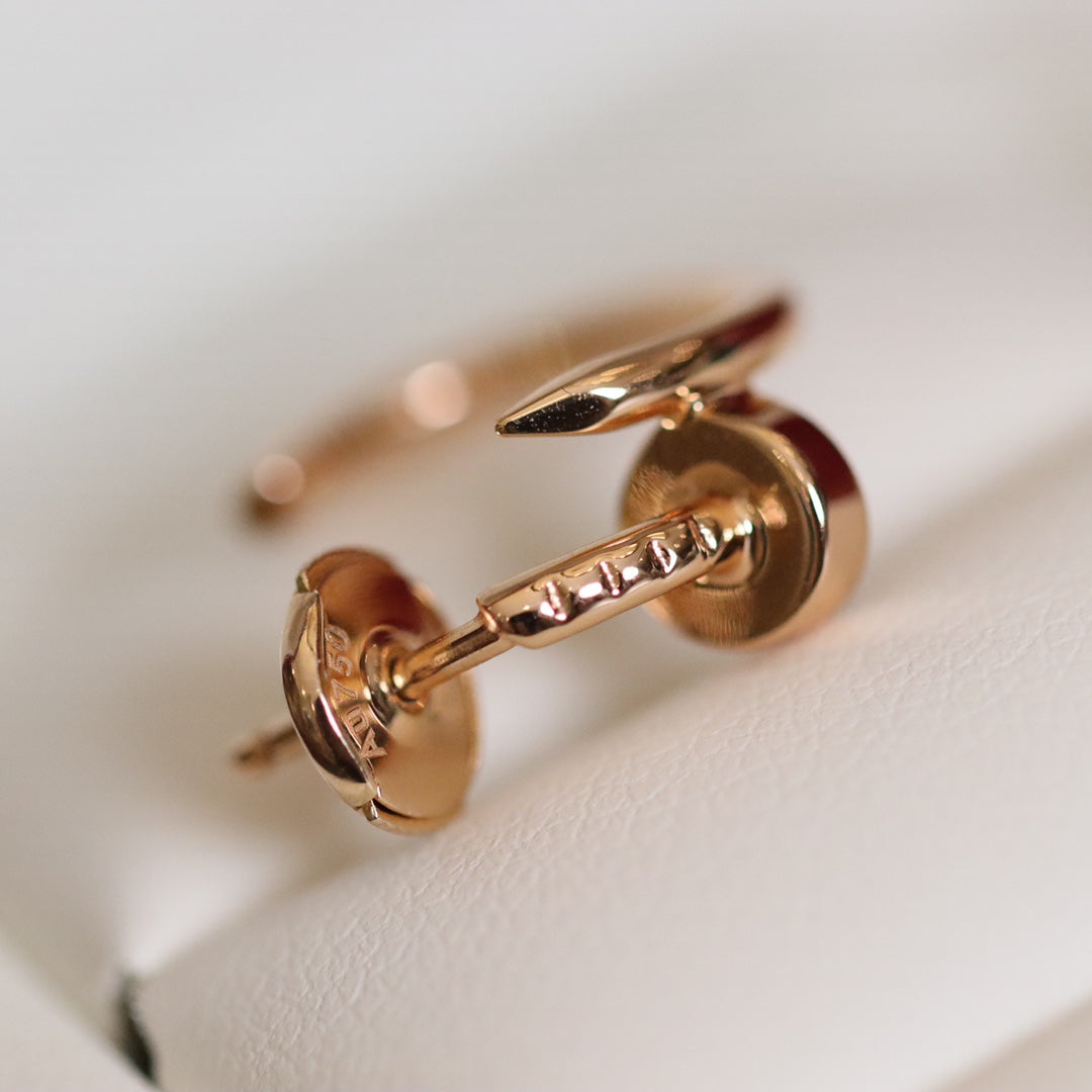 [：Polaidi Jewelry]ジュストピアス ピンクゴールド