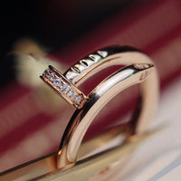 [Perlaura Jewelry ]JUSTE RING 2.65MM PINK GOLD DIAMOND