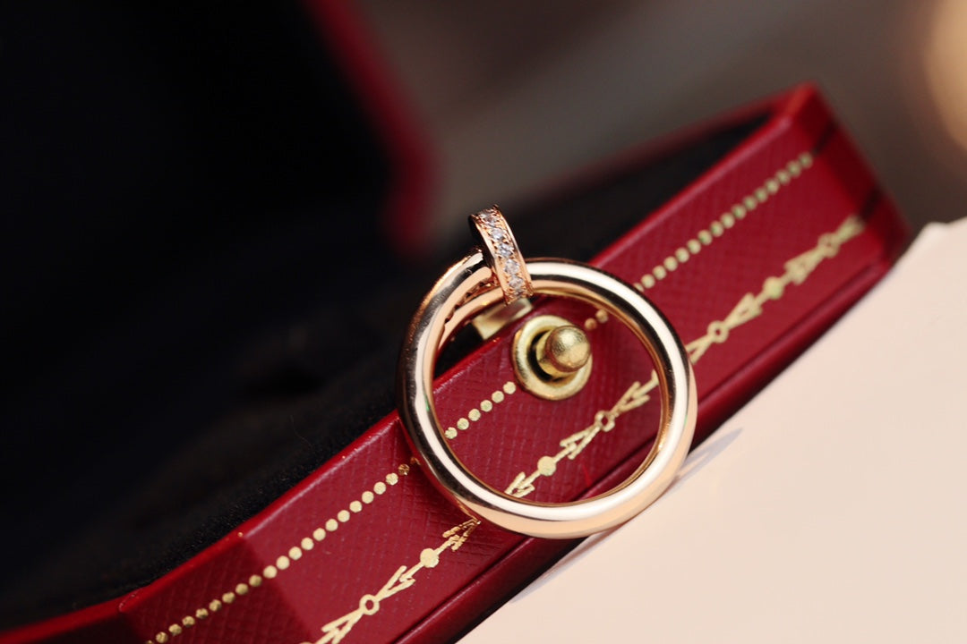 [：ポライディジュエリー]ジュスト リング 2.65MM ピンクゴールド ダイヤモンド