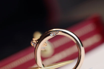 [：ポライディジュエリー]ジュスト リング 2.65MM ピンクゴールド ダイヤモンド