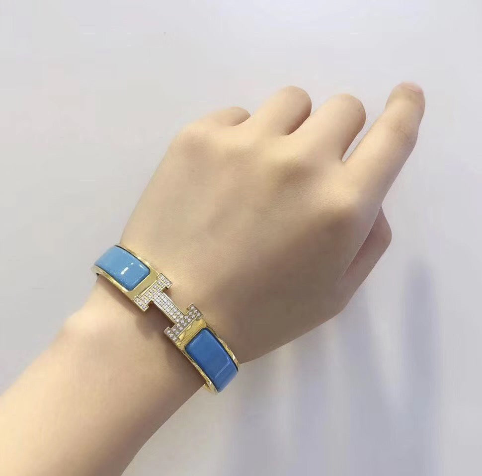 [Polaidi Jewelry]H CLOUD BLUE BRACELET GOLD DIAMOND