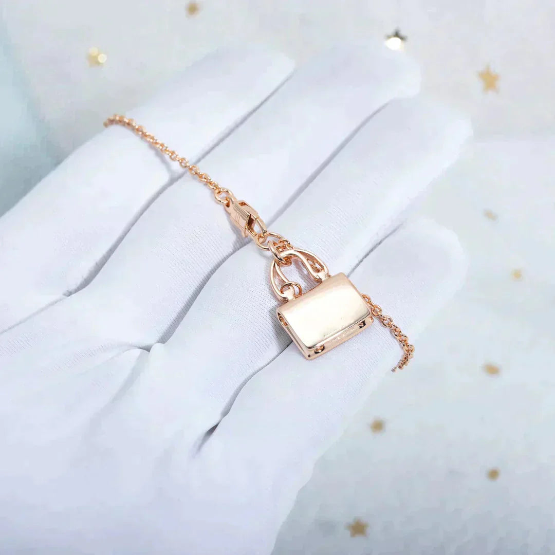 [：Polaidi Jewelry]アミュレット ペンダント ローズゴールド ネックレス