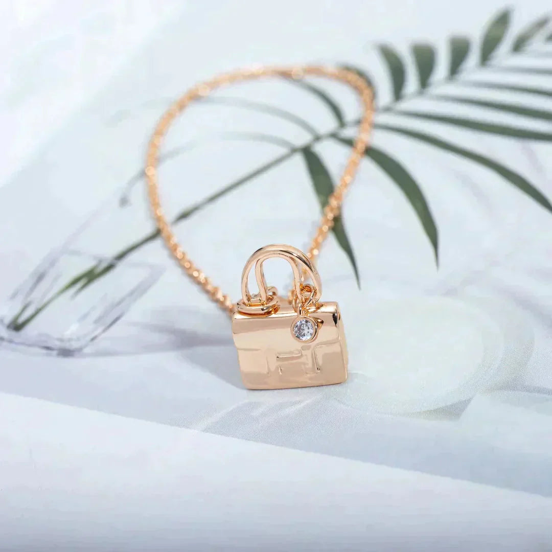 [：Polaidi Jewelry]アミュレット ペンダント ローズゴールド ネックレス