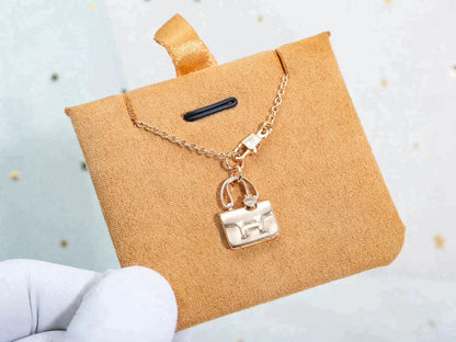 [Polaidi Jewelry]AMULETTE PEDANT ROSE GOLD NECKLACE