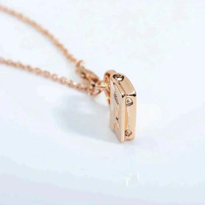 [Polaidi Jewelry]AMULETTE PEDANT ROSE GOLD NECKLACE
