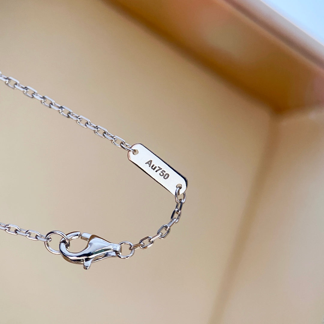 [：Polaidi Jewelry]クローバーダイヤモンドネックレス シルバー
