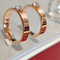 [Perlaura Jewelry ]LOVE RING 3.6MM 1 BIG DIAMOND
