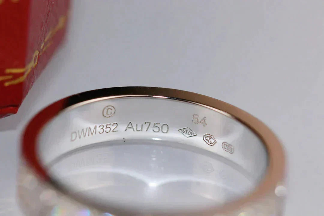 [Polaidi Jewelry]LOVE RING 3.6MM DIAMOND PAVED
