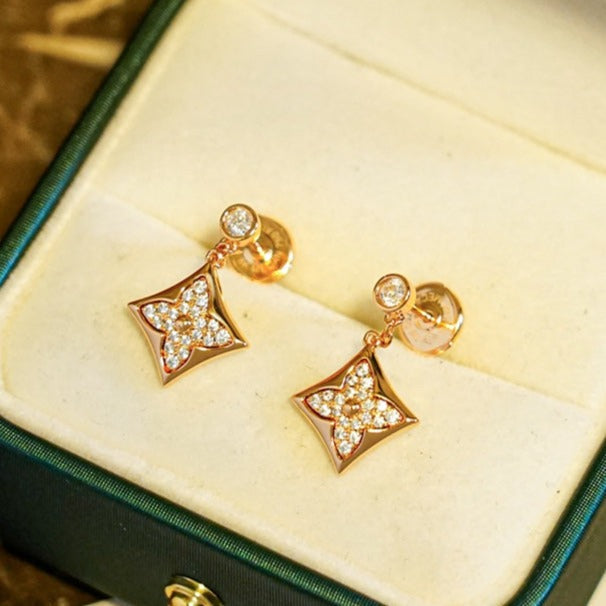 [：Polaidi Jewelry]STAR DIAMONDS EARRINGS GOLD