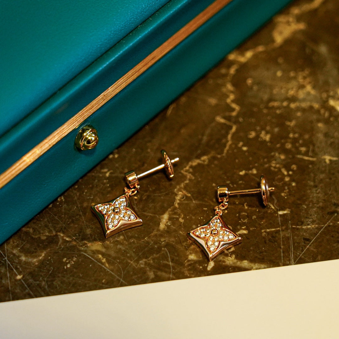 [：Polaidi Jewelry]STAR DIAMONDS EARRINGS GOLD