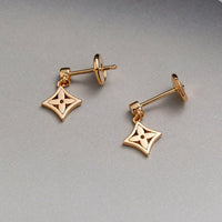 [Perlaura Jewelry ]STAR EARRINGS GOLD