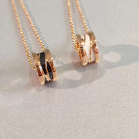 [Perlaura Jewelry ]ZERO 1 NECKLACE PINK GOLD