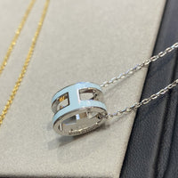 [Perlaura Schmuck] POP ​​H HELLBLAU HALSKETTE