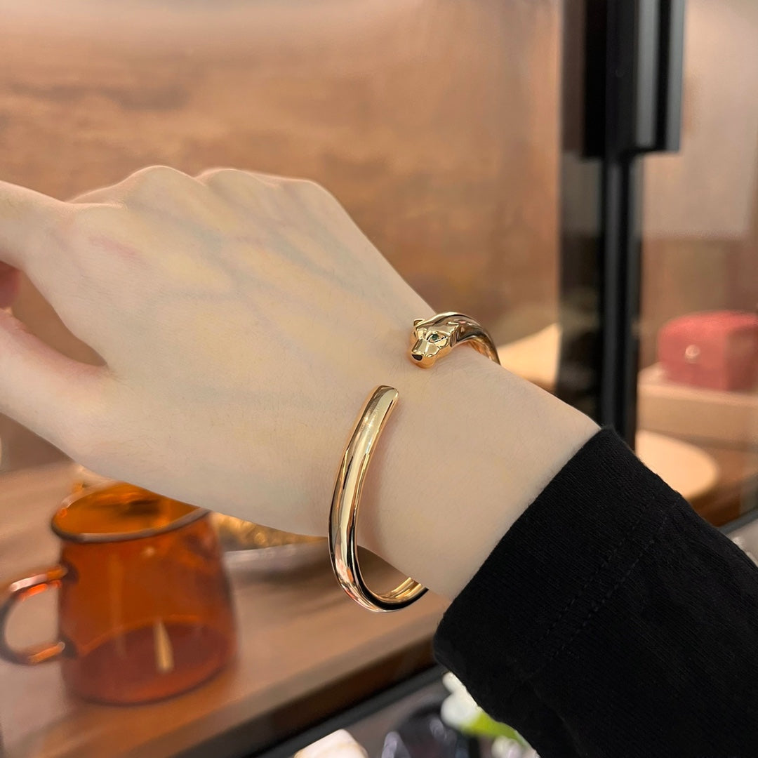 [：Polaidi Jewelry]PANTHERE GOLD OPEN BRACELET