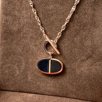 [Perlaura Jewelry ]CHAINE VERSO BLACK CERAMIC NECKLACE