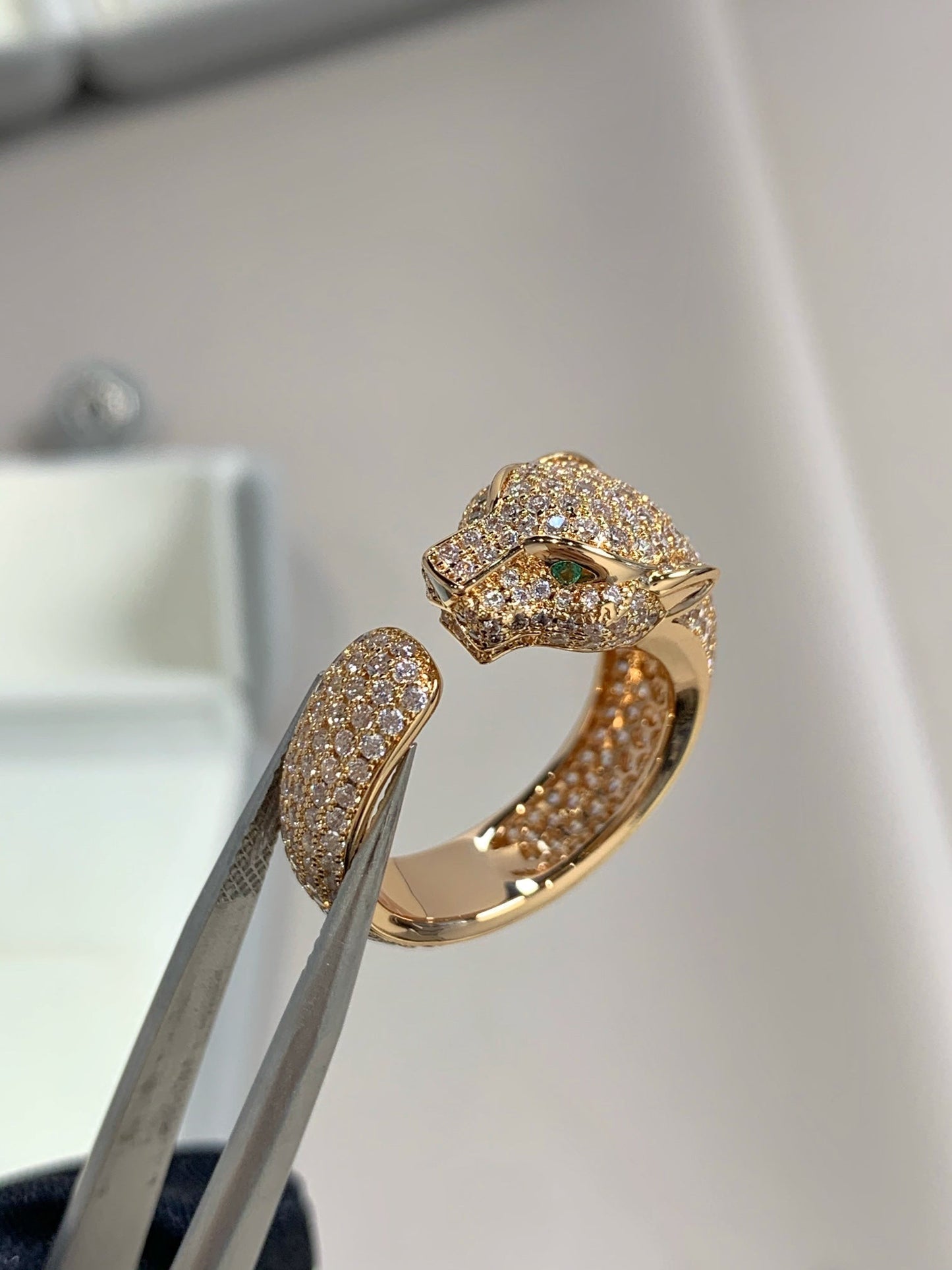 [：Polaidi Jewelry]PANTHERE PINK GOLD DIAMOND RING