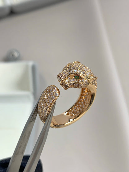 [Polaidi Jewelry]PANTHERE PINK GOLD DIAMOND RING