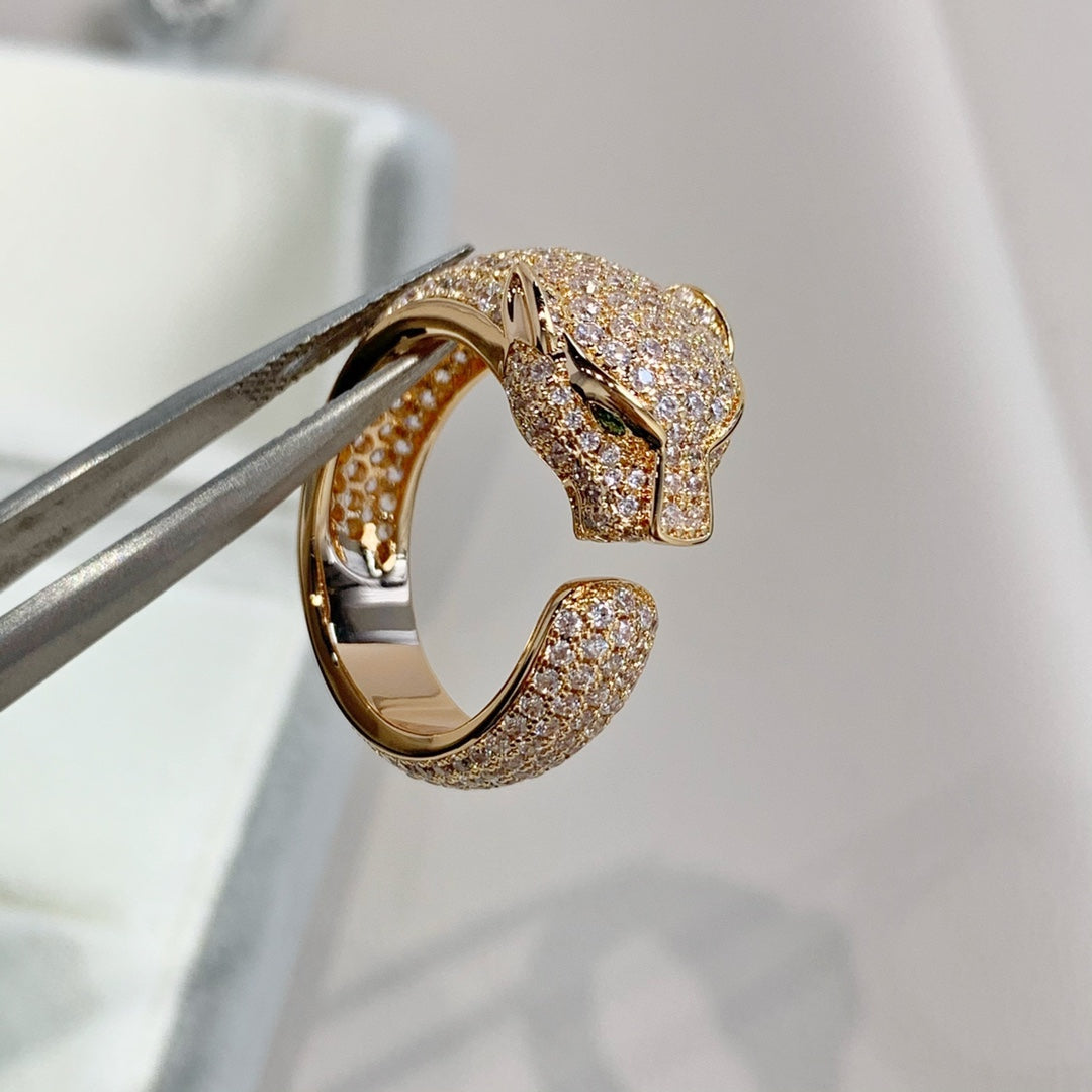 [：Polaidi Jewelry]PANTHERE PINK GOLD DIAMOND RING