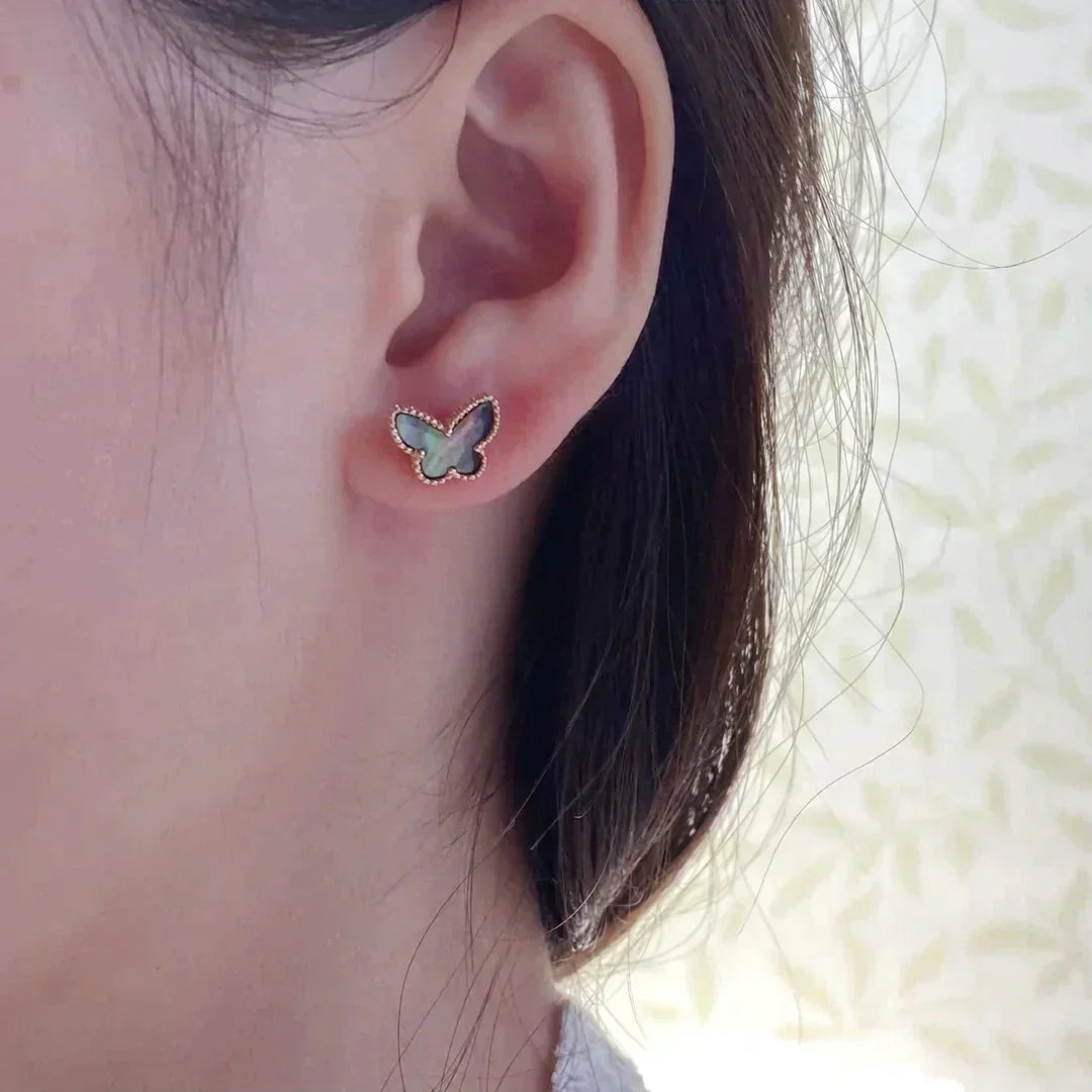 [Polaidi Jewelry]BUTTERFLY DARK MOP  EARRINGS