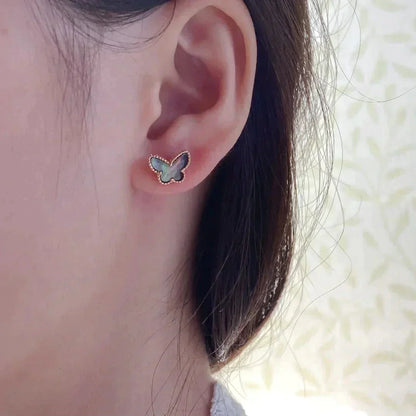 [Polaidi Jewelry]BUTTERFLY DARK MOP  EARRINGS