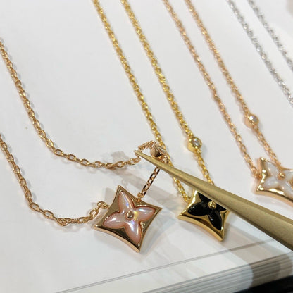 [Polaidi Jewelry]STAR BLACK MOP NECKLACE