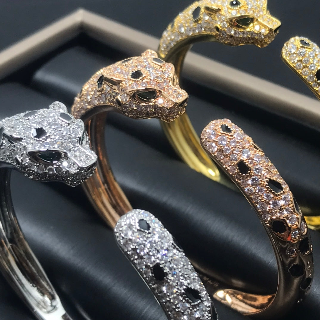[Polaidi Jewelry]PANTHERE BIG BRACELET DIAMONDS