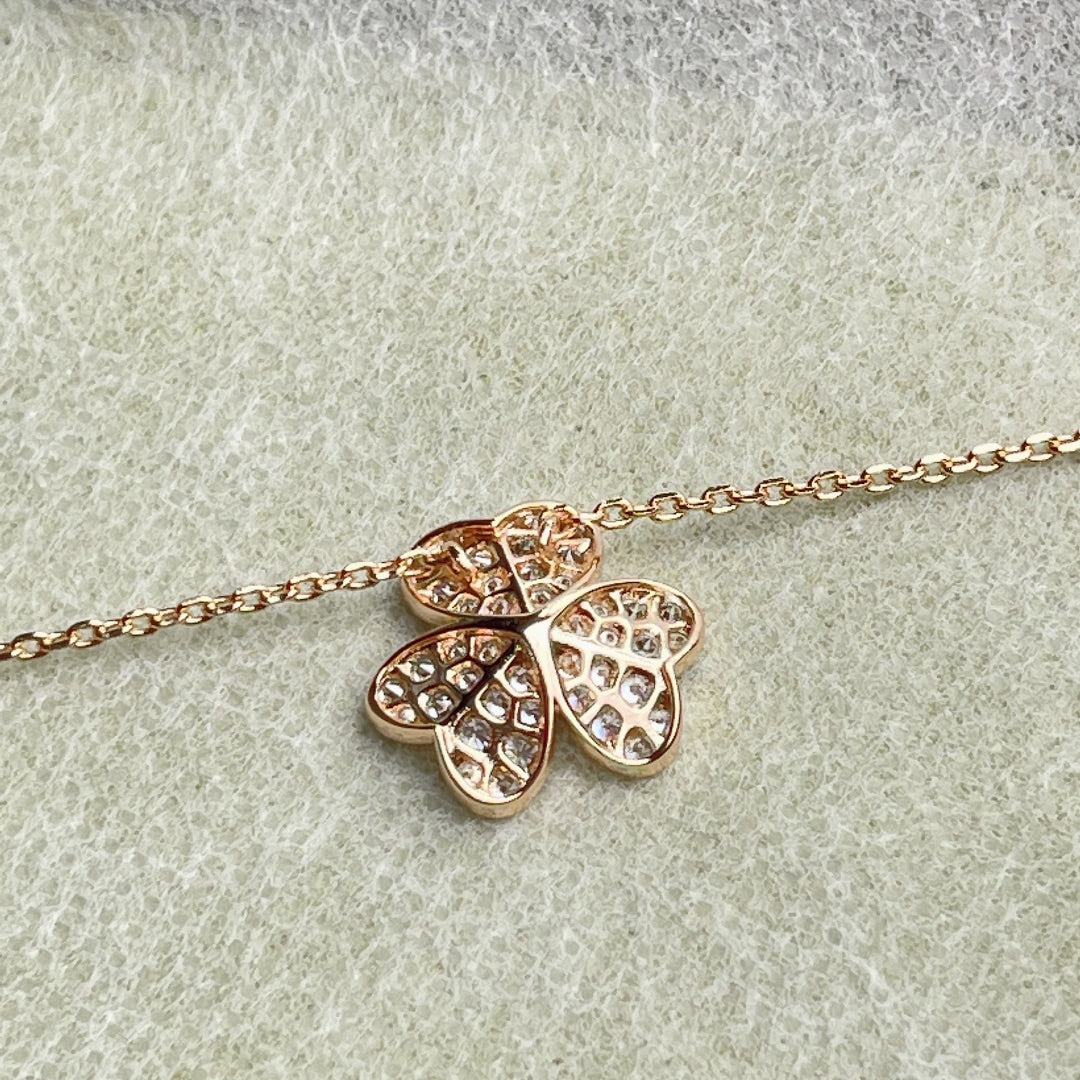 [Polaidi Jewelry]FLOWER DIAMOND NECKLACE