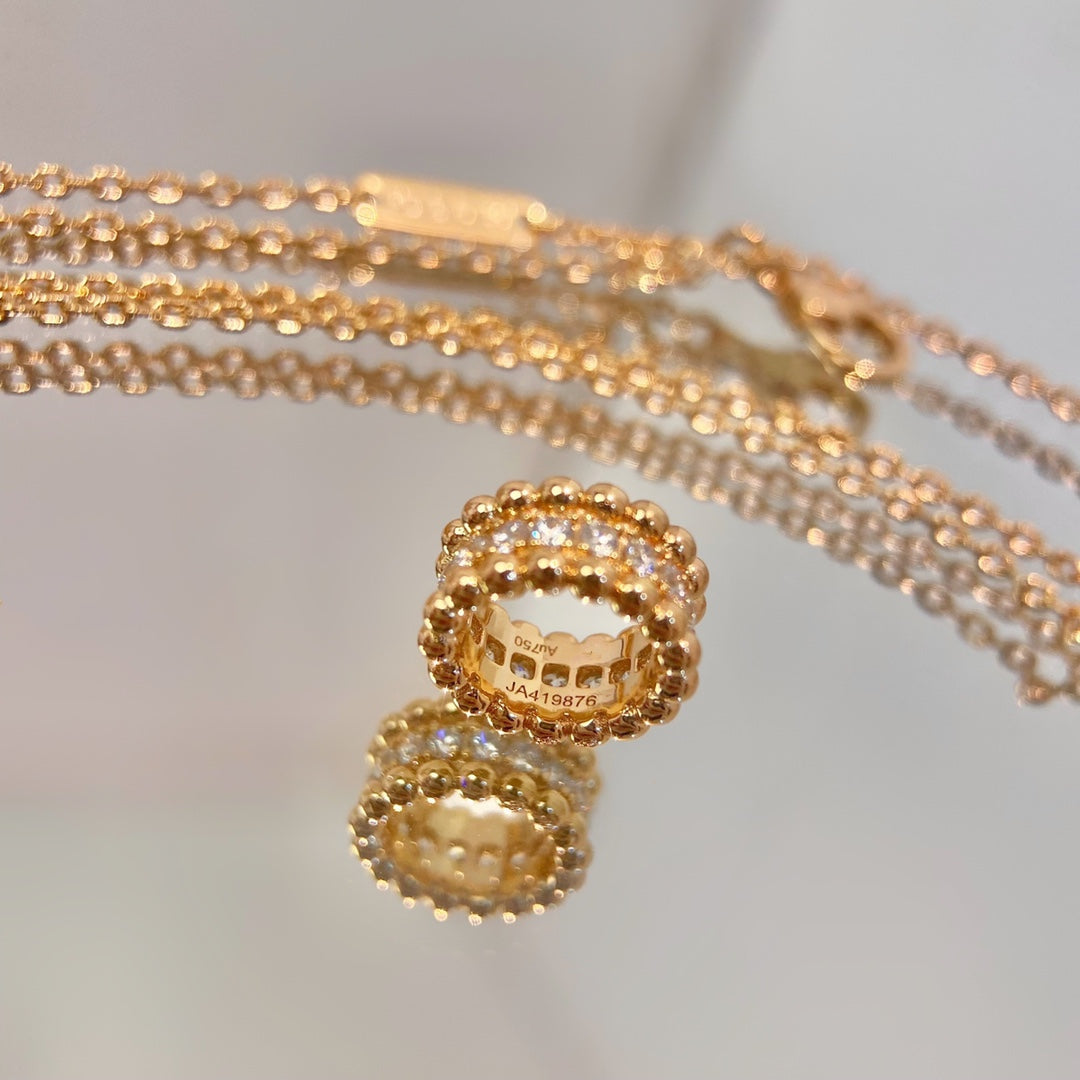 [：Polaidi Jewelry]ペルレ ダイヤモンドネックレス