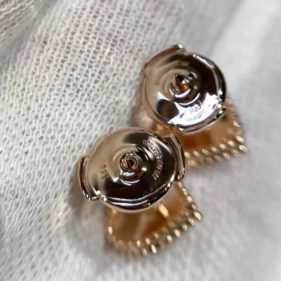 [Polaidi Jewelry]HEART CARNELIAN STUD EARRINGS