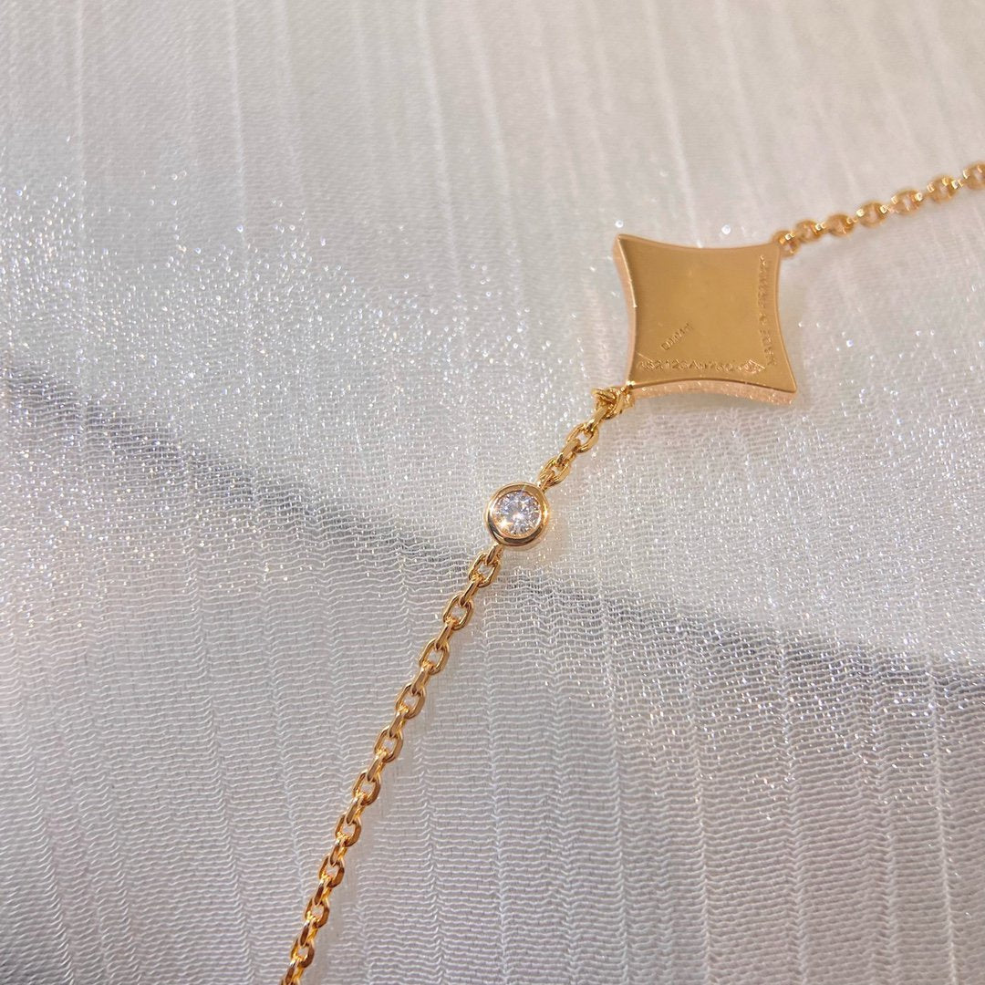 [：Polaidi Jewelry]COLOR STAR PINK GOLD DIAMOND BRACELET