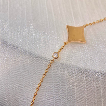 [：Polaidi Jewelry]COLOR STAR PINK GOLD DIAMOND BRACELET