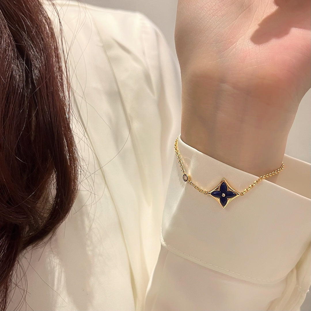 [：Polaidi Jewelry]COLOR STAR PINK GOLD DIAMOND BRACELET