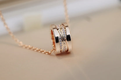 [：Polaidi]ZERO 1 PINK GOLD DIAMOND NECKLACE