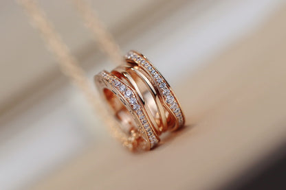 [Polaidi Jewelry]ZERO 1 PINK GOLD NECKLACE