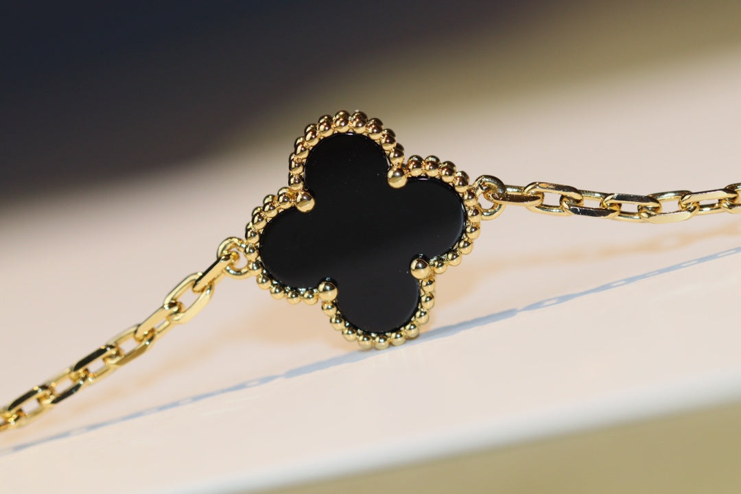 [Polaidi Jewelry]CLOVER 20 MOTIFS ONYX ROSE GOLD