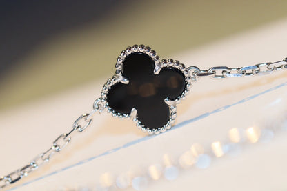 [：Polaidi Jewelry]クローバー 20モチーフ オニキス ダイヤモンド シルバー