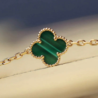 [Polaidi Jewelry]CLOVER 20 MOTIFS MALACHITE GOLD