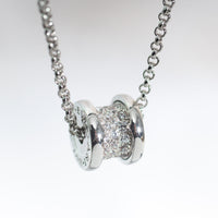 [Perlaura Jewelry ]ZERO 1 SILVER DIAMOND NECKLACE