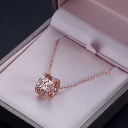 [：Polaidi]ZERO 1 PINK GOLD DIAMOND OPEN NECKLACE