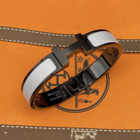 [Perlaura Jewelry ]H BRACELET 12MM BLACK WHITE CERAMIC