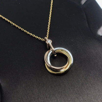 [：Polaidi Jewelry]TRINITY シルバー ゴールド ピンクゴールド ネックレス