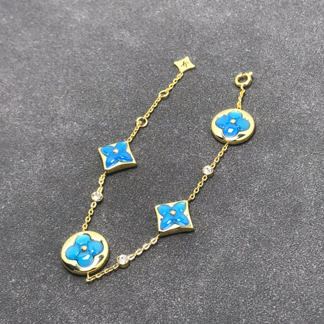 [：Polaidi Jewelry]STAR AND SUN TURQUOISE 4 MOTIFS 3 DIAMONDS
