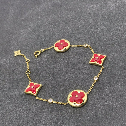 [Polaidi Jewelry]STAR AND SUN CARNELIAN 4 MOTIFS 3 DIAMONDS