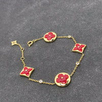 [Perlaura Jewelry ]STAR AND SUN CARNELIAN 4 MOTIFS 3 DIAMONDS