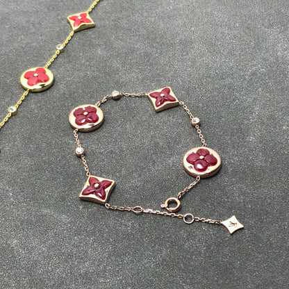 [Polaidi Jewelry]STAR AND SUN CARNELIAN 4 MOTIFS 3 DIAMONDS