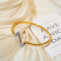 [Perlaura Jewelry ]VOLTE UPSITE DOWN GOLD DIAMOND BRACELET