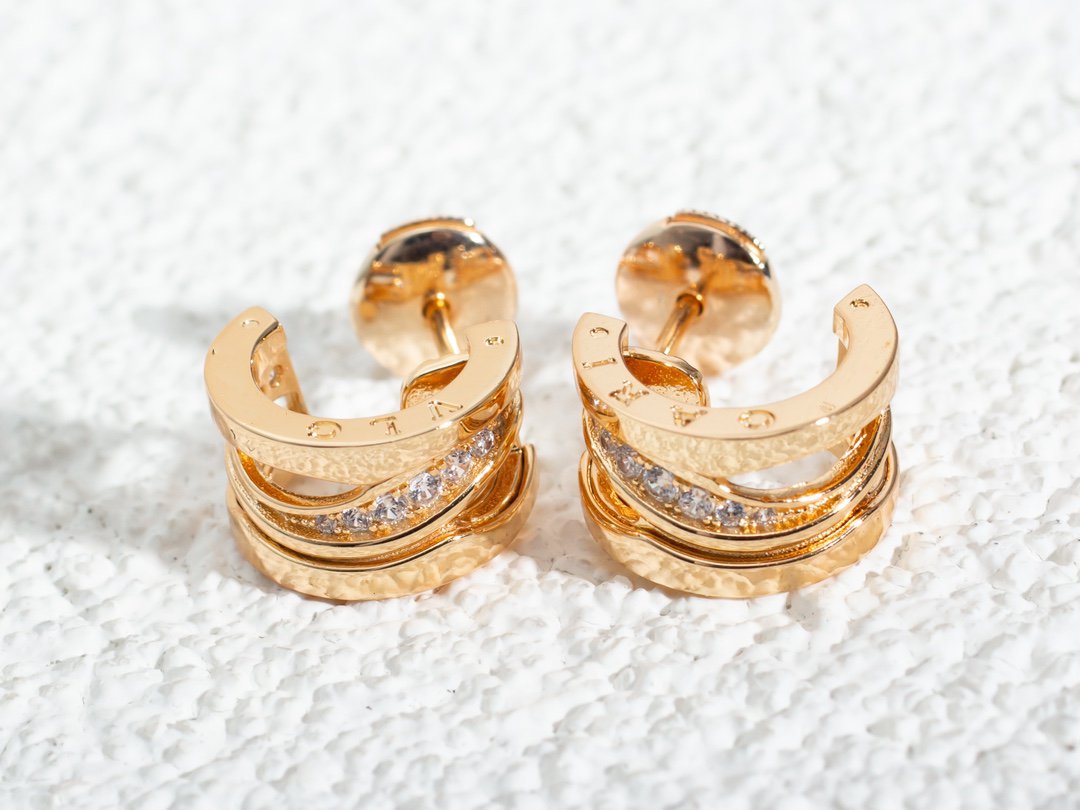 [：Polaidi]ZERO 1 PINK GOLD DIAMONDS EARRINGS
