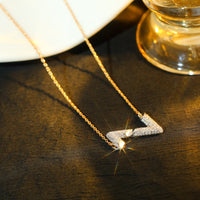 [Perlaura Jewelry ]VOLT SILVER DIAMOND PEDANT NECKLACE